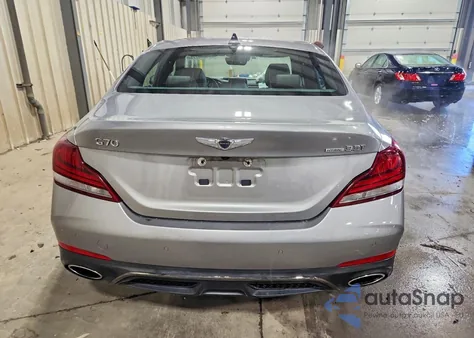 2020 Genesis G70 Prestige z USA, uszkodzony, nr VIN KMTG34LE8LU064077